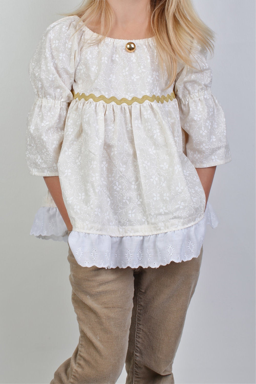 Poets Shirt Peasant Top