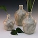 Small Caramel Drips Coordinating Ceramic Three Vase Set