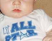 Personalized Lil' All Star Bodysuit or T-shirt (Pink or Blue)