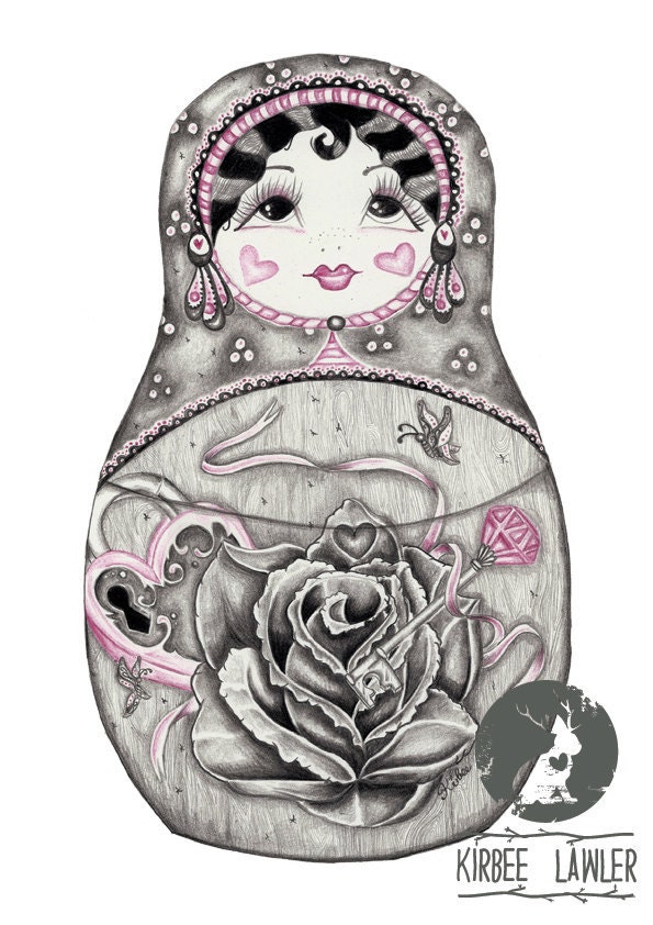 Matryoshka...A4 open edition Fine Art Print