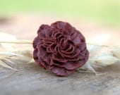 Red Wine Peony Flower Ring // Bridesmaid Gifts or Maid of Honor Gifts, Rustic Wedding