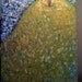 pointilism pear painting
