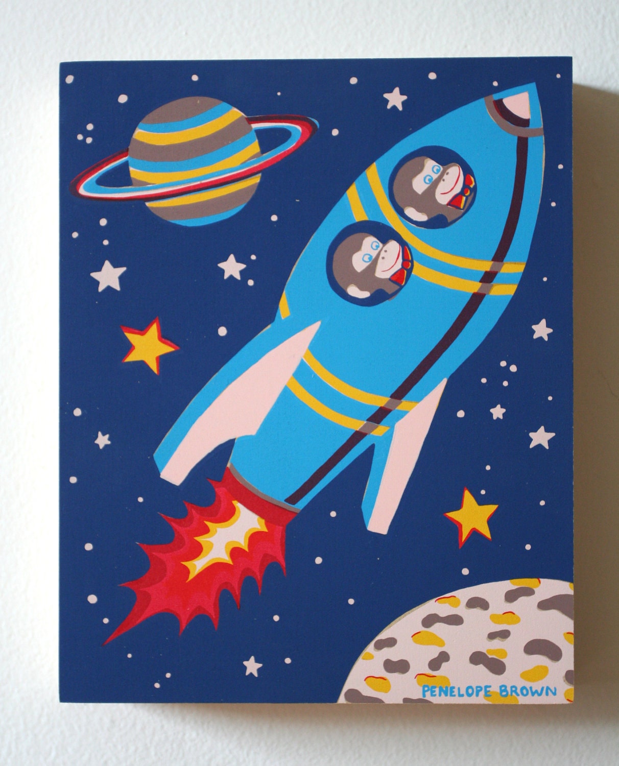 Rocket Multicolour 8 x 10 x 1.5 in.