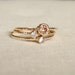 Choose Three Stones for your Sparkling Threads of Gold - Set of Three Tiny Stack Rings with 14k Gold Set Faceted Stones - Delicate