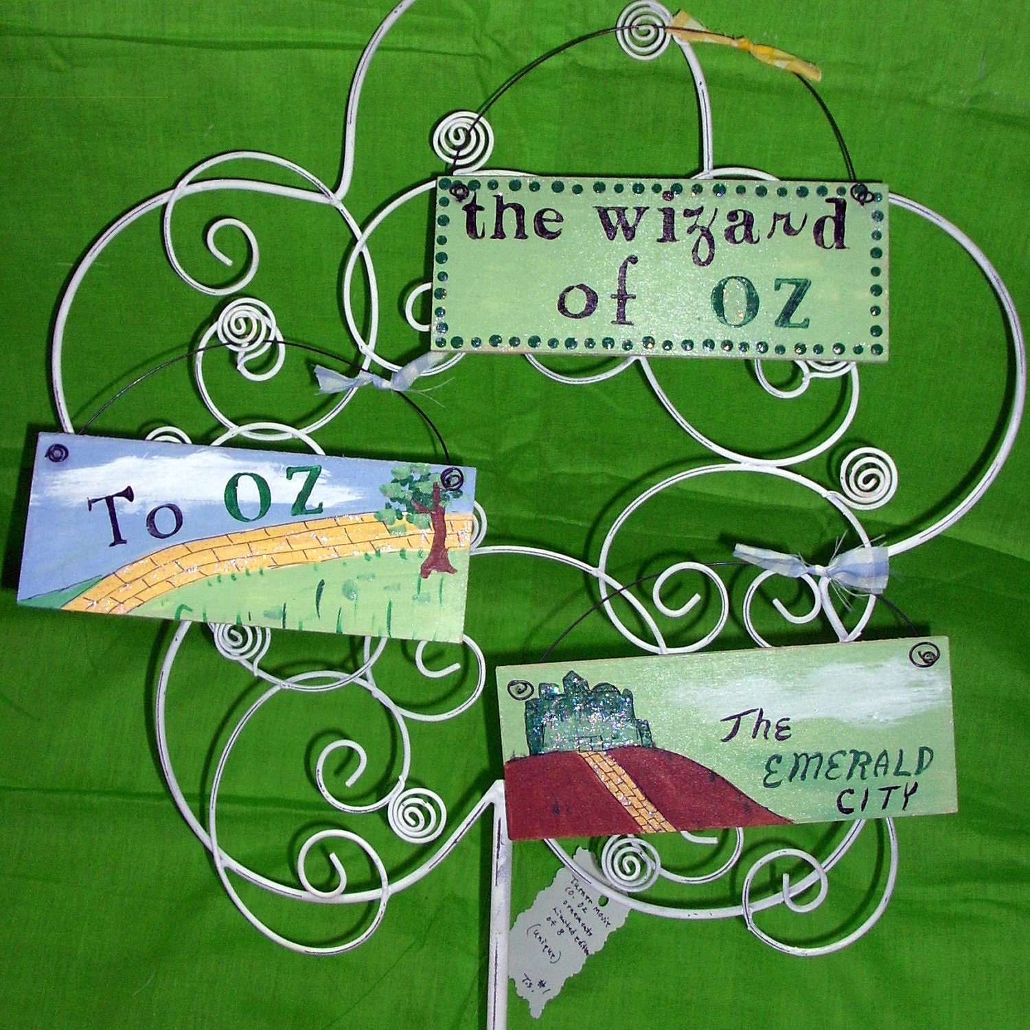 Wizard of Oz Signs, Handmade Set of 3 Wall Hanging Decorations Home Decor