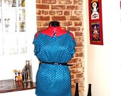 Turquoise and black multifunctional top/ dress Fits size small to large READY TO SHIP