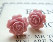 Stud earrings - Cabbage rose. 10% OFF STOREWIDE. Enter coupon code 10PERCENTSALE at checkout.