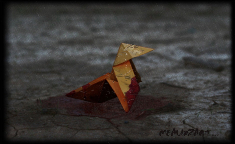 Origami Killer Digital Art Print 8x10