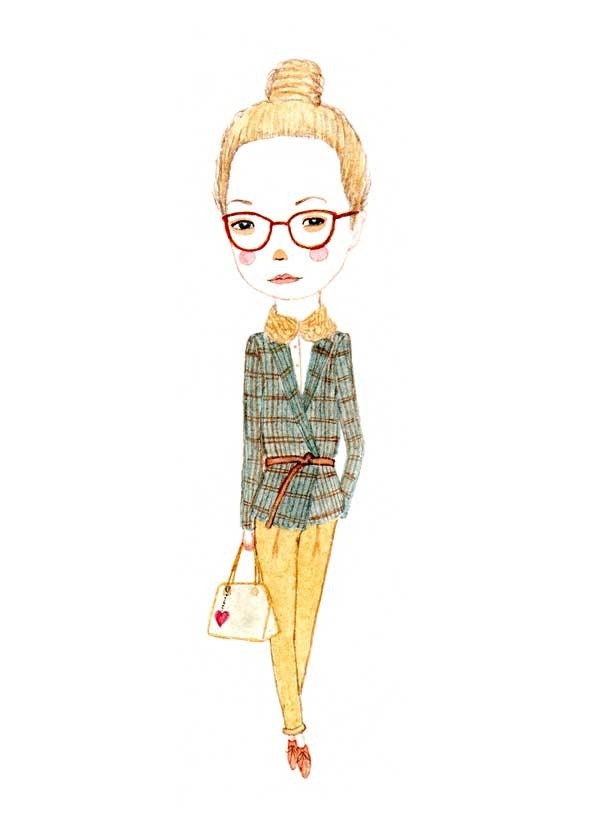 Molly the Greeting Card Designer - 5 x 7 print