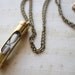Brass Hourglass Necklace