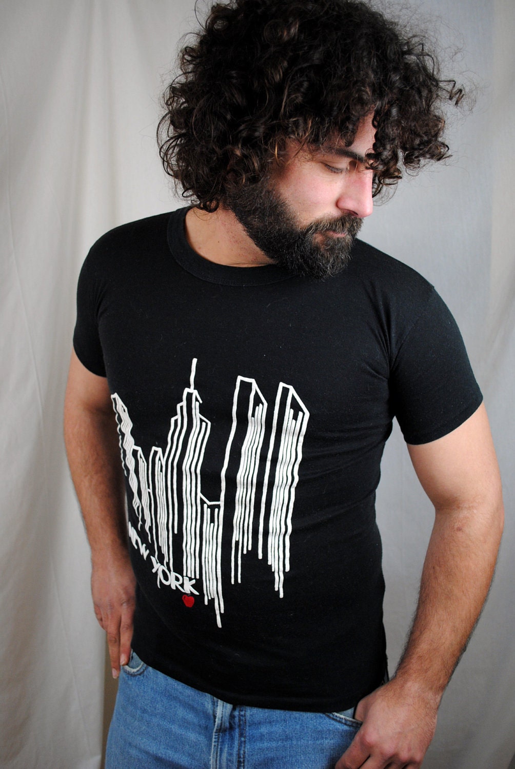 Vintage 80s New York City Puffy Tee - Big Apple