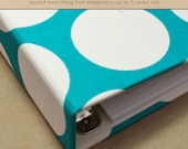 PRE-ORDER...Baby Book (Pregnancy - 5 years) -  Teal and White  Dots (134 designed journaling pages & personalization included)