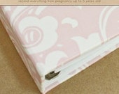 Baby Book (Pregnancy - 5 Years) - Light Pink/White Damask  (134 designed journaling pages & personalization included with album)