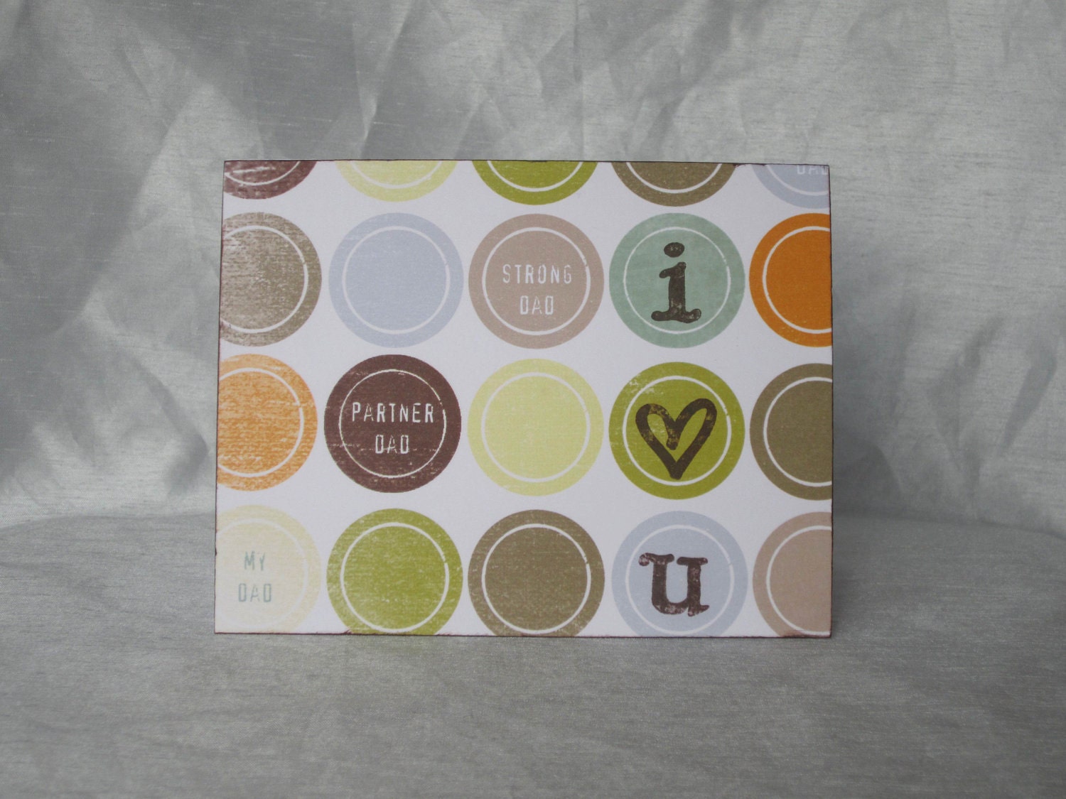 i (heart) u Dad card