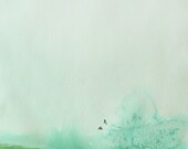 30% Off SALE - Large Wall Art - Decor - Watercolor Landscape - Delicate - Large 16x20 Print - Poster
