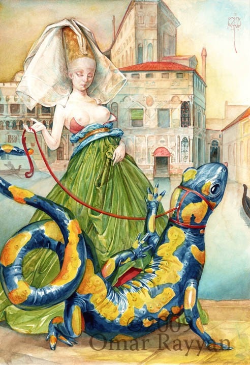 Salamander Courtesan (print)