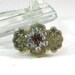 Vintage Rhinestone and Gold Cross Brooch