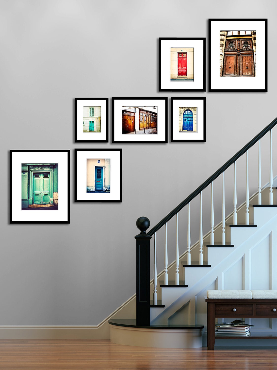 Paris Photography - Print Set, Parisian Door Wall Art -  The Paris Door Series - rustic home decor, etsy wall decor, Paris Prints