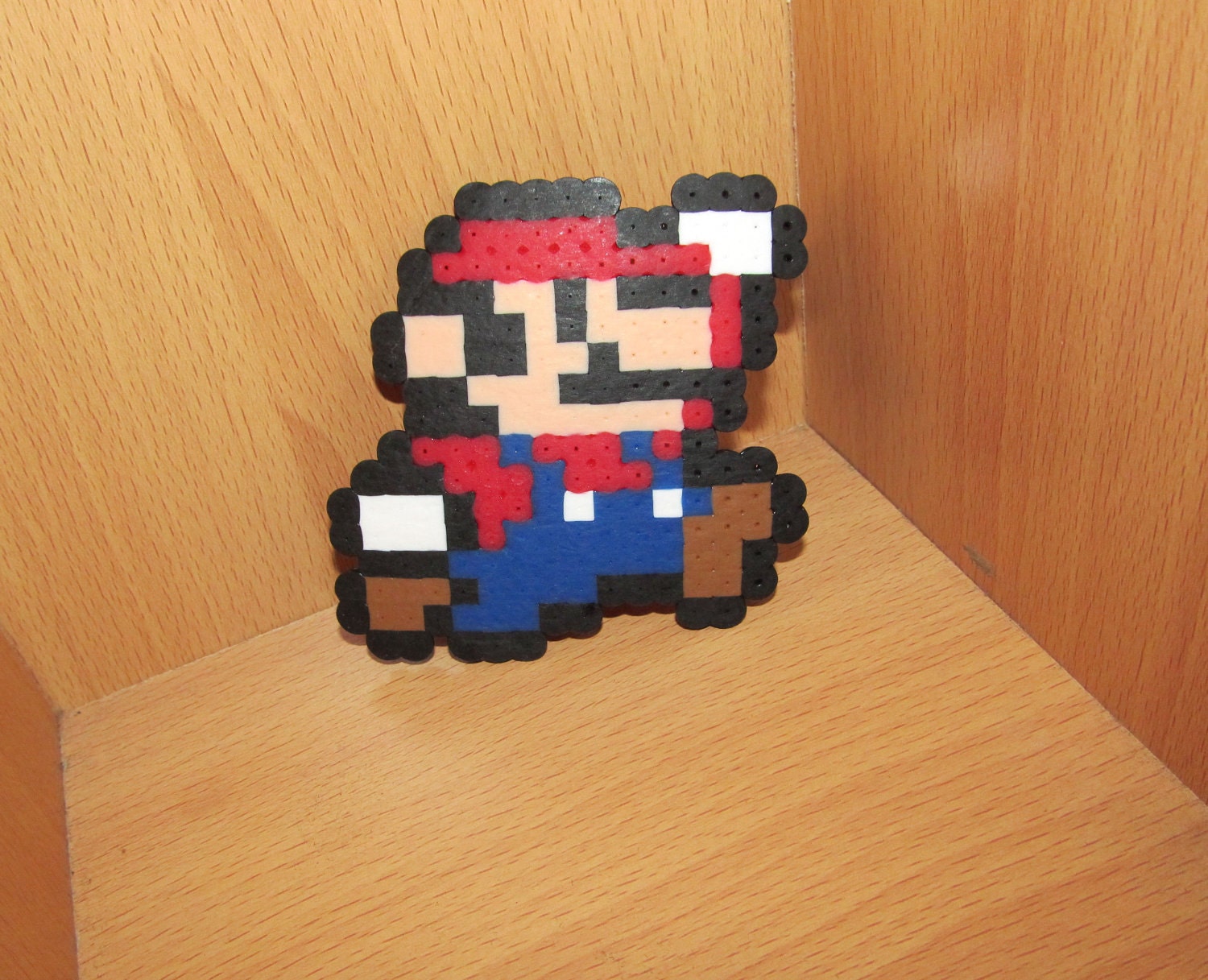 Jumping Mario - Pixel Art - Small Cute Kawaii - Super Mario Bros. 3 - NES - magnet, wall hanging, hair clip, pin, holiday ornament