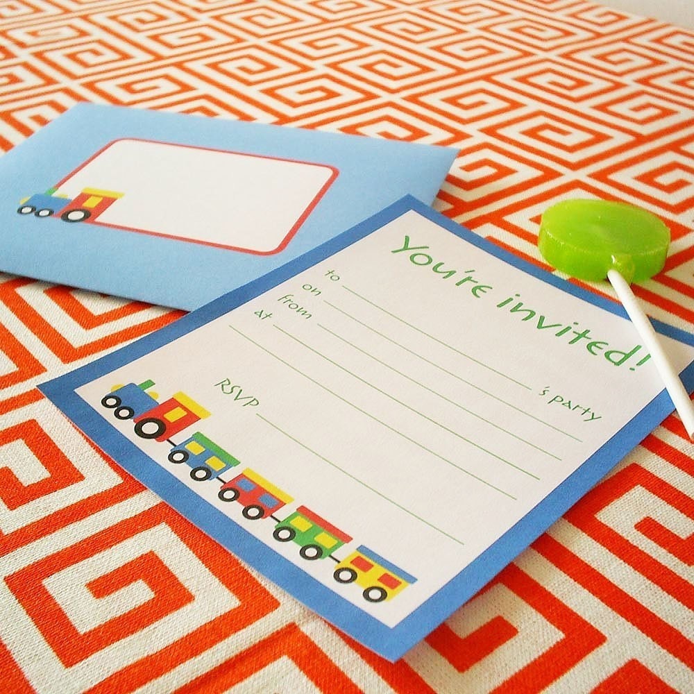 Printable Birthday Set - Train