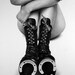 Female Nude Pencil Drawing Fine Art Pony Boots Print Hand Signed