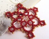 Red, Gold Christmas Tree Decoration - Celyna