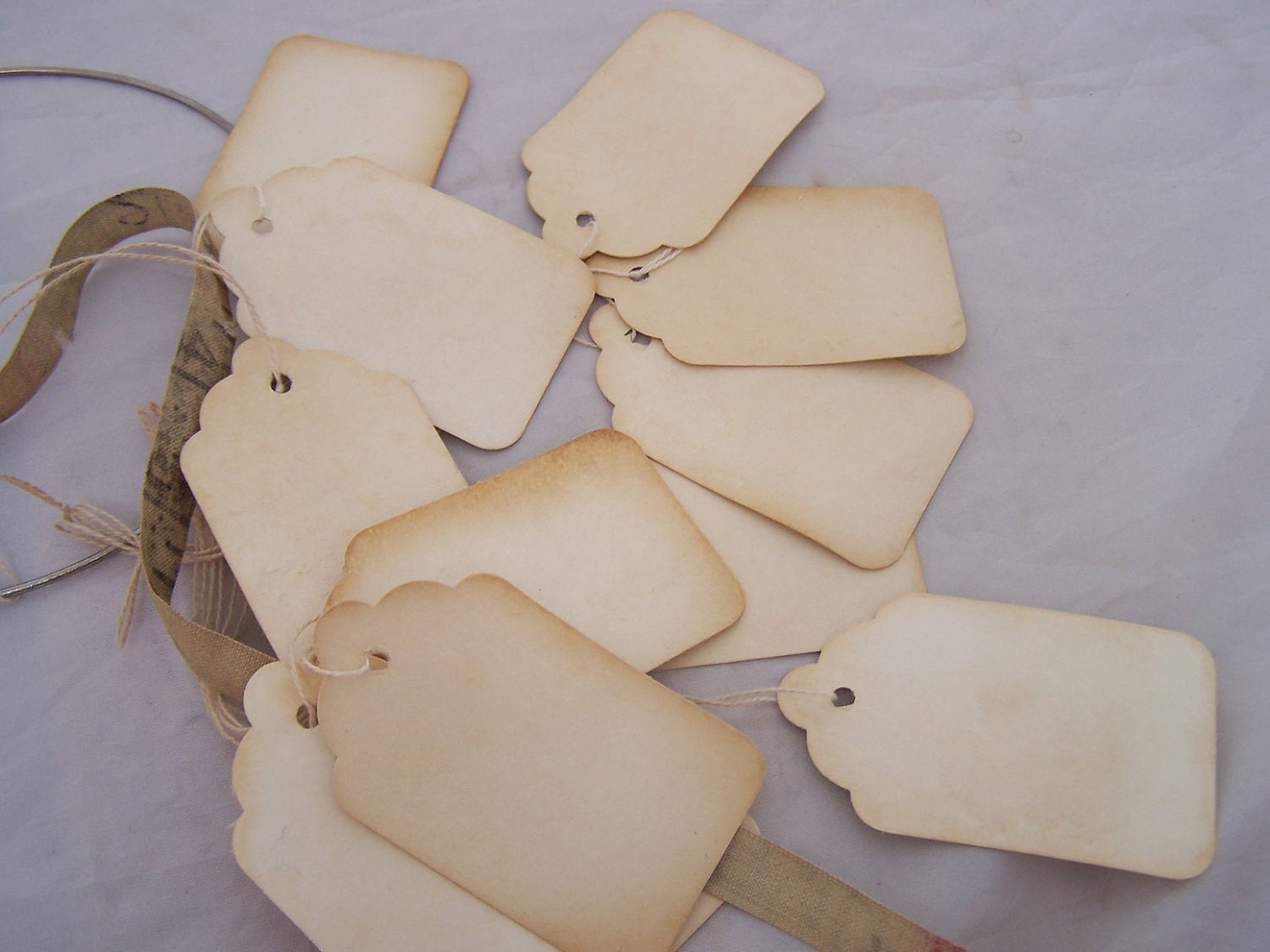 distressed  Price tag labels Western Old Fashion Antique Resale supplies wholesale lot 130x