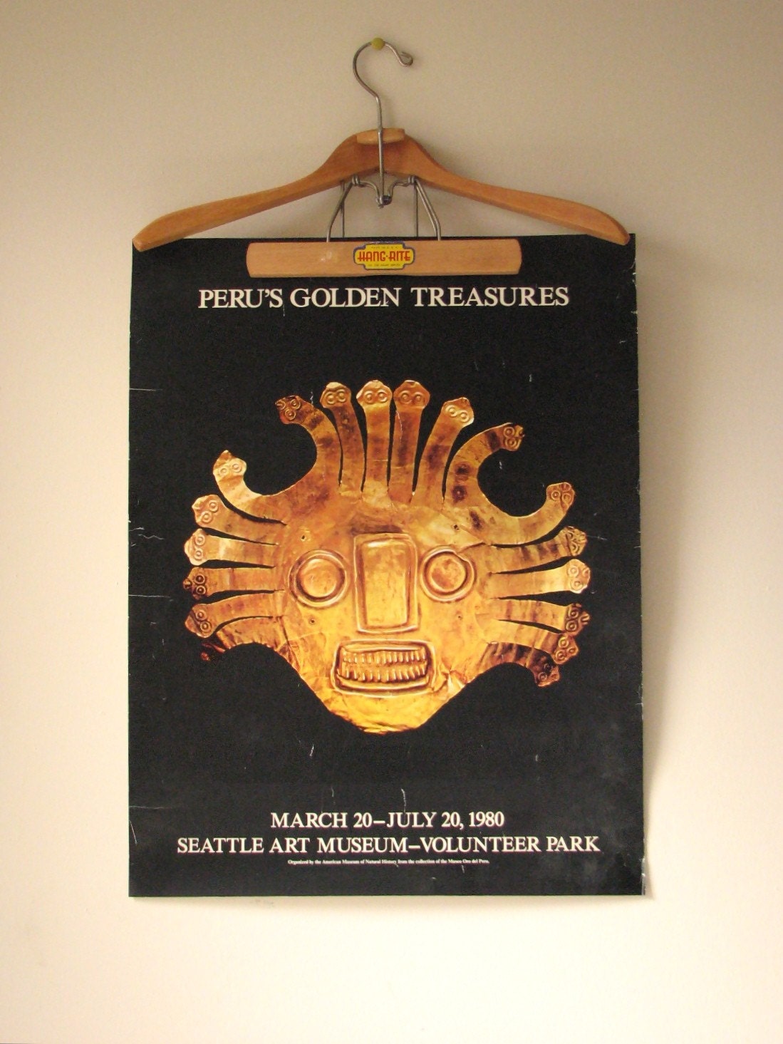 SALE // Vintage Peruvian Artifacts Exhibition Poster