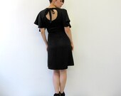 Joan - Little Black Wrap Dress - Cocktail / evening LBD custom sizing & colours available