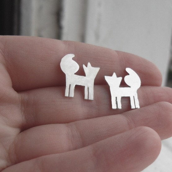 Stargazing Fox Earrings Made to Order