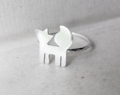 Stargazing Little Fox Ring Made to Order