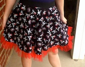 Pirate Skirt With Red Tulle