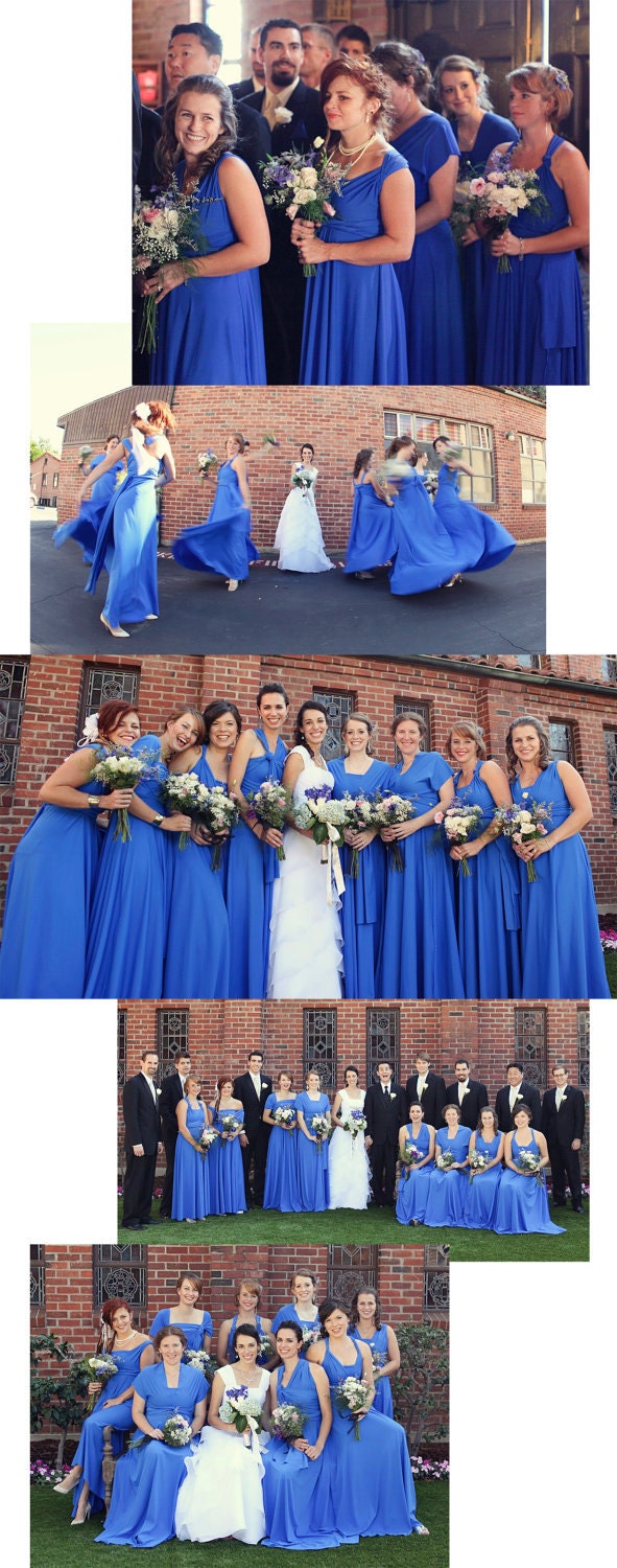 LONG FULL FLOWING Free-Style Dress -- convertible dress Custom Hand-Made to your measurements