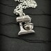 Bakers Kitchen Mixer Necklace, Silver Plated Kitchen Mixer Charm on a Silver Cable Chain