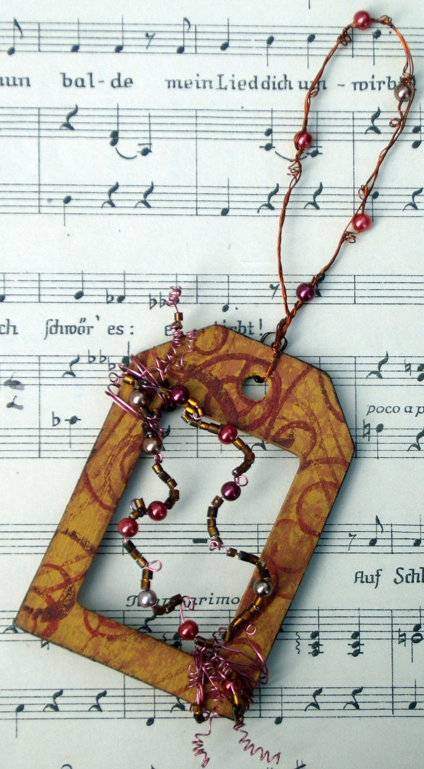 Beaded Tag Embellishment