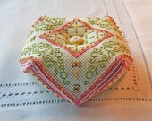 Spring Garden Biscornu Pattern