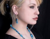 Turquoise and copper earrings - Joaillerie - fait de pierres naturelles et d'argent sterling