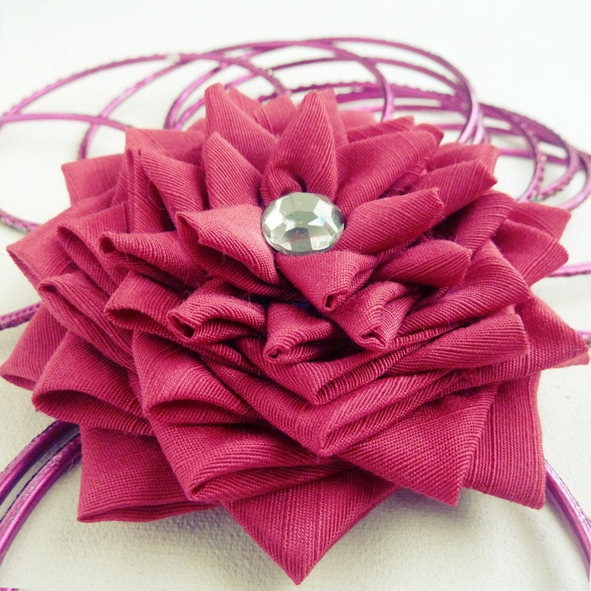PDF fabric flowers Tutorial Deluxe Pattern  -  Ebook sewing pattern - DIY  fabric flower brooch - woman accessories