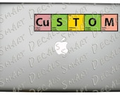 Custom Elements Full Color Vinyl Decal Sticker Macbook Laptop Chemistry Science Geek Personalized