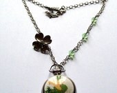 Sale/Sweet Pea...Vintage Pocket Watch Necklace