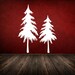 Wall Decal Tree Snow Branches Wood Woodland Forest Nature Botanical Winter Wonderland Evergreen