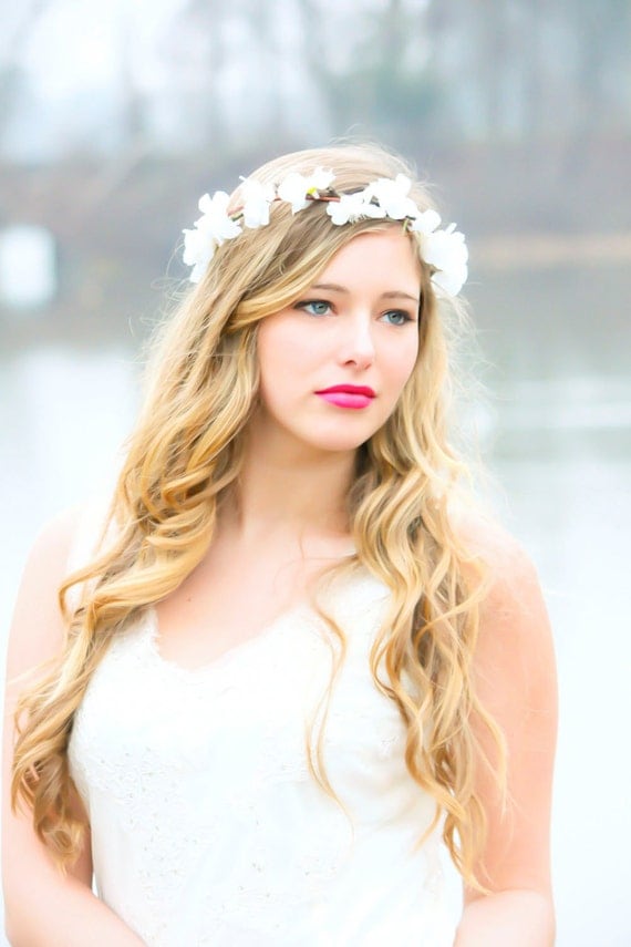 flower hair, bridal flower crown, wedding headpiece, hair accessories, flower girl