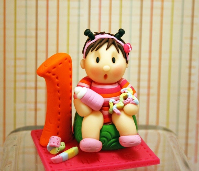 DEPOSIT - Personalized First Birthday Cake Topper Il_570xn