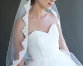 Liliana - Traditional Lace Edge Veil, 215