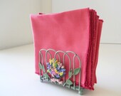 Cloth Table Napkins in Pretty Pink, set of 12