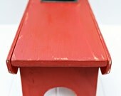 Vintage Style Step Stool No. 1 in Red Handmade by Circle Creek Home