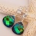 Peacock Earrings, Stunner Earrings on Sterling Silver