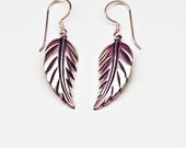 SALE MIA : Delicate Silver Leaf Earring