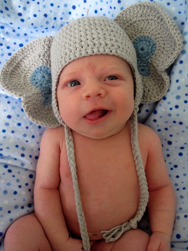Peanuts the Elephant Crochet Hat PDF Pattern