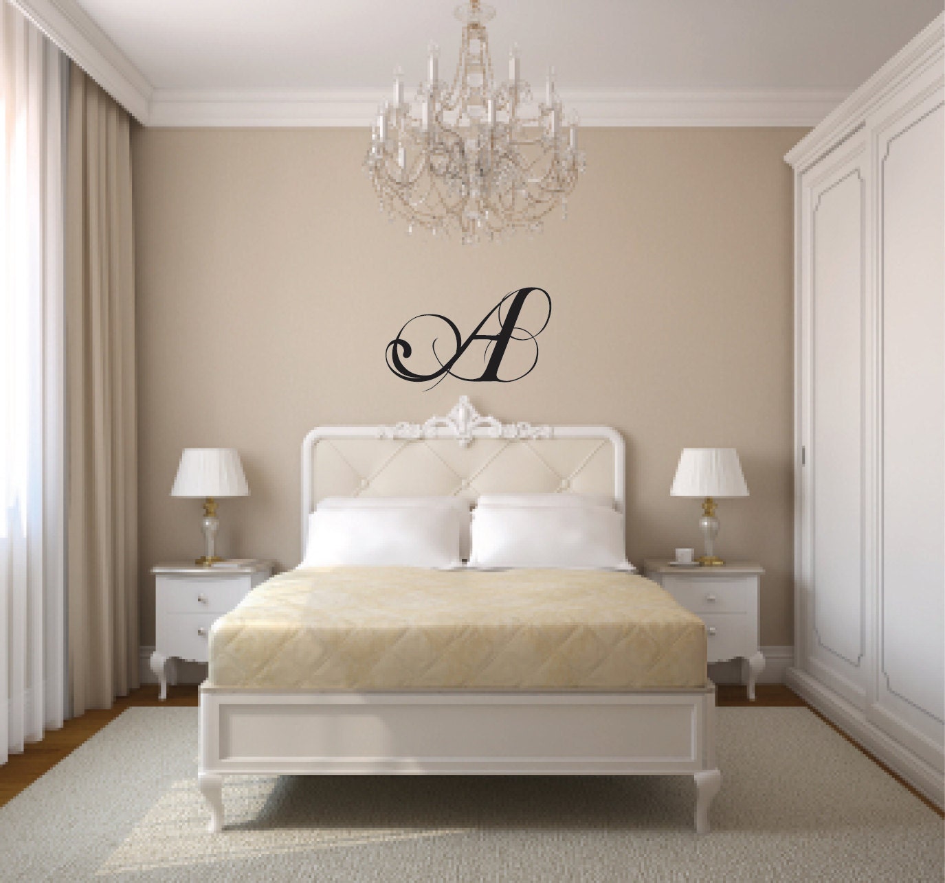 Vinyl Wall Decal Your Family's Monogram - Family Wall Quote - Family Decal - Family Monogram
